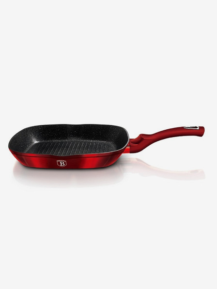 Berlingerhaus Grilovacia panvica s mramorovým povrchom BERLINGERHAUS Burgundy Metallic Line (28 cm)