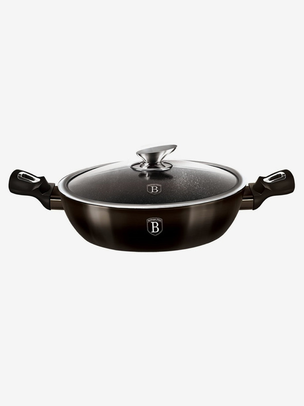 Berlingerhaus Hlboká panvica s pokrievkou 24 cm Shiny Black Collection BERLINGERHAUS