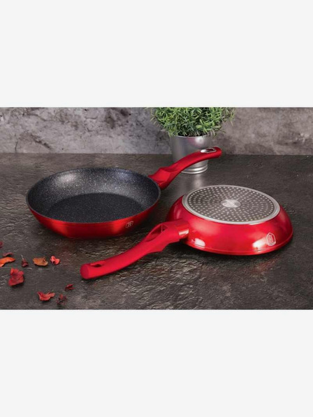 Berlingerhaus Panvica s mramorovým povrchom BERLINGERHAUS Burgundy Metallic Line (28 cm)