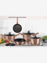 Berlingerhaus Panvica Wok s mramorovým povrchom BERLINGERHAUS Rosegold Metallic Line (28 cm)