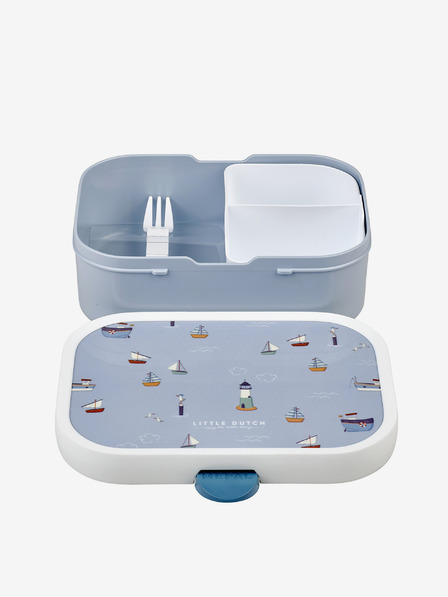 Mepal Svetlo modrý vzorovaný desiatový box pre deti Mepal Campus Sailors Bay