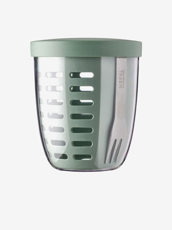 Mepal Svetlozelený box na desiatu Mepal Ellipse so sitkom (600 ml)