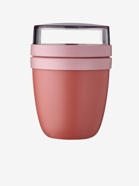 Mepal Ružový jedálenský box Mepal Ellipse Mini 300 + 120 ml