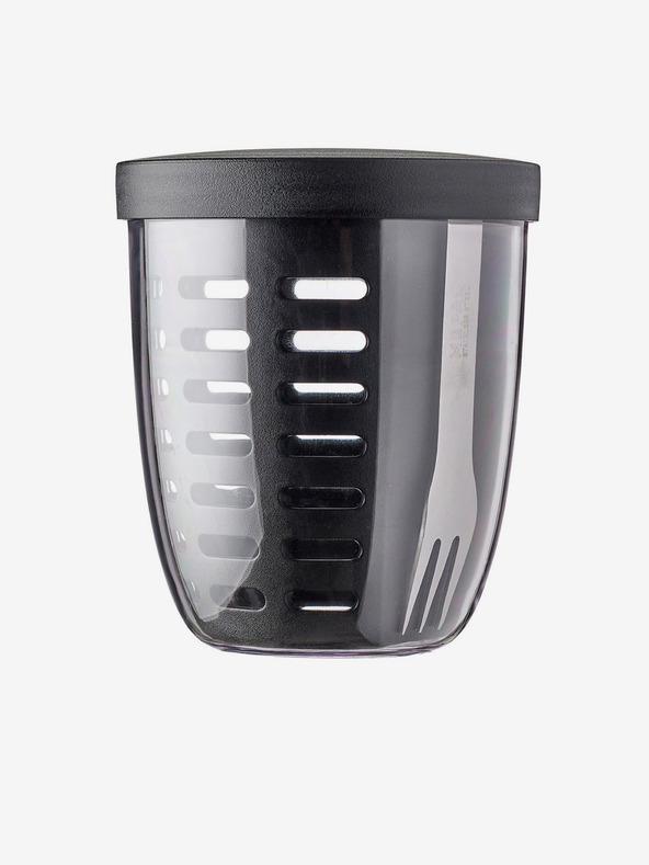 Mepal Mepal Ellipse 600 ml čierny box na desiatu so sitkom