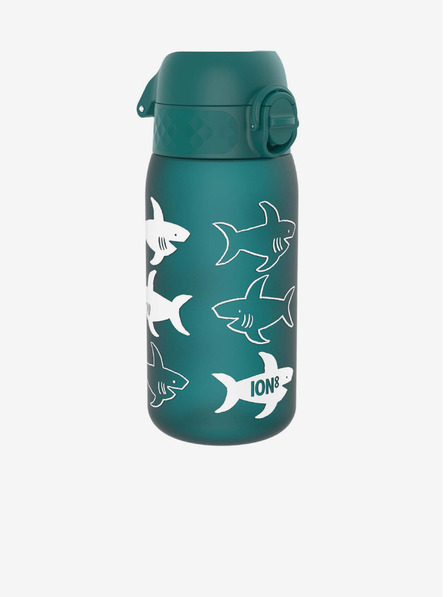 ION8 Petrolejová vzorovaná fľaša Ion8 Leak Proof Shark (350 ml)