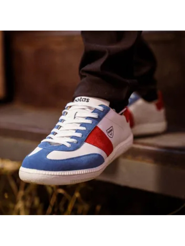 BOTAS *** Pánske kožené tenisky / botasky bielo-modro-červené Botas Iconic Tricolor