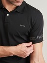 Guess Jeans Pánske čierne polo tričko Nolan Guess jeans