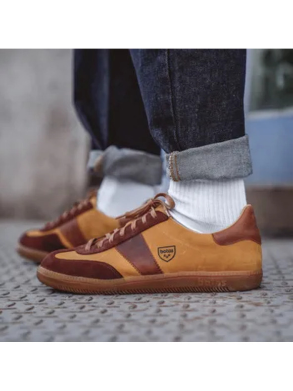 BOTAS *** Dámske kožené tenisky / topánky hnedé Botas Iconic Caramel