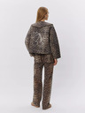 Sofie Schnoor Beige-brown women's jacket with leopard pattern Sofie Schnoor