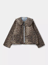 Sofie Schnoor Beige-brown women's jacket with leopard pattern Sofie Schnoor