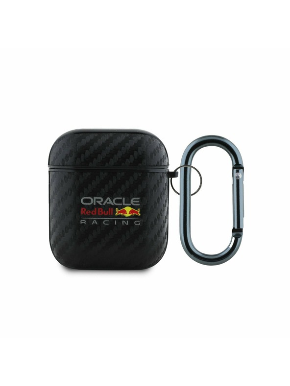 Oracle Red Bull Racing Red Bull PU karbónové puzdro pre AirPods 1/2 čierne