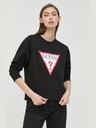 Guess Jeans Dámska čierna mikina big triangle logo Guess jeans