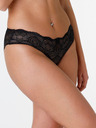 Wonderbra Čierne čipkované nohavičky Wonderbra GLAMOUR SHORTY