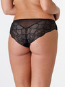 Wonderbra Čierne čipkované nohavičky Wonderbra GLAMOUR SHORTY