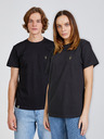 DOBRO Čierne unisex tričko s výšivkou včely GOOD. for Forsage