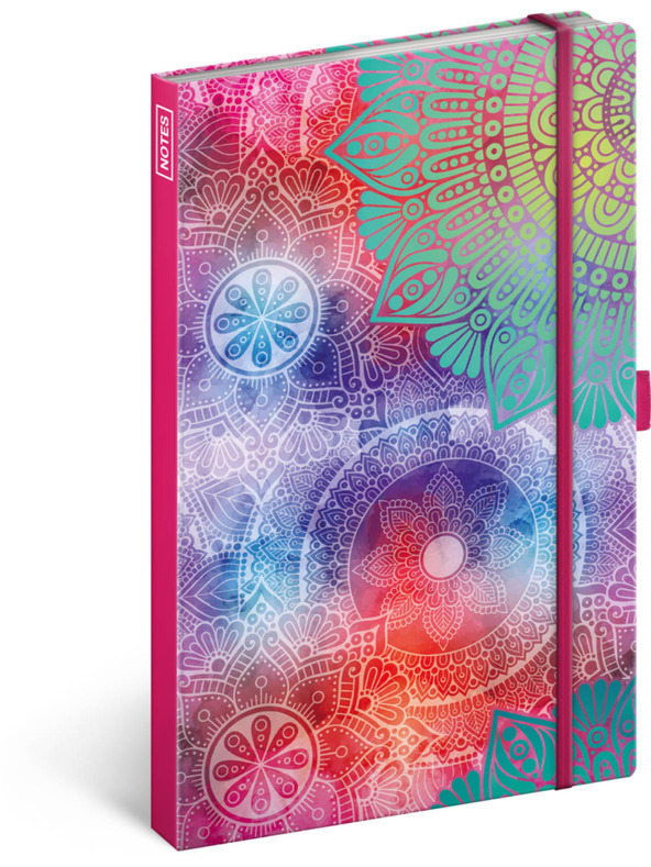 NOTIQUE NOTIQUE Notes Mandala, linajkovaný, 13 x 21 cm