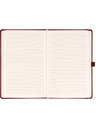 NOTIQUE NOTIQUE Notes Balacron, bordová farba, s podšívkou, 15 x 21 cm