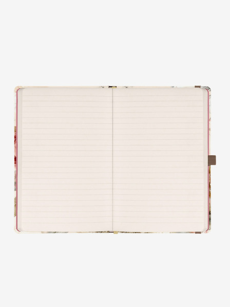 NOTIQUE NOTIQUE Poznámky Púdrové kvety, linajkované, 13 x 21 cm
