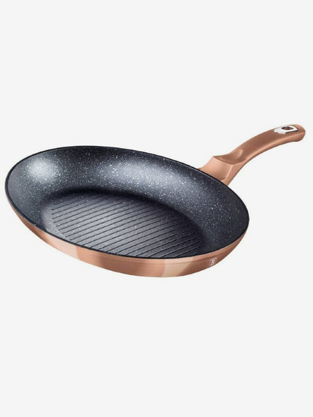 Berlingerhaus Panvica na ryby a steaky s mramorovým povrchom 35 cm Rosegold Metallic Line BERLINGERHAUS