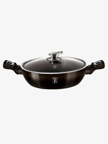 Berlingerhaus Hlboká panvica s pokrievkou 28 cm Shiny Black Collection BERLINGERHAUS