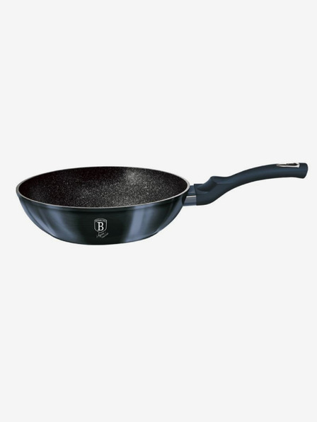 Berlingerhaus Wok panvica s mramorovým povrchom 30 cm BERLINGERHAUS Metallic Line Aquamarine Edition