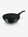 Berlingerhaus Wok panvica s mramorovým povrchom 30 cm BERLINGERHAUS Metallic Line Aquamarine Edition
