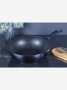 Berlingerhaus Wok panvica s mramorovým povrchom 30 cm BERLINGERHAUS Metallic Line Aquamarine Edition