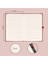 NOTIQUE NOTIQUE Notes Aprint Neo, bordová, s podšívkou, 15 x 21 cm