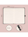 NOTIQUE NOTIQUE Notes Aprint, čierny, lemovaný, 15 x 21 cm