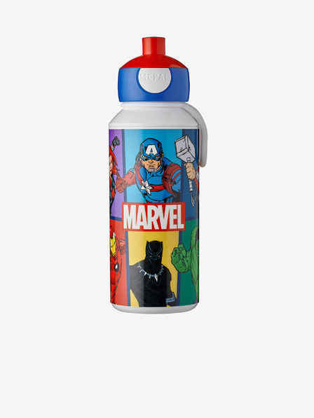 Mepal Žlto-modrá vzorkovaná fľaša pre deti Mepal Campus Avengers (400 ml)