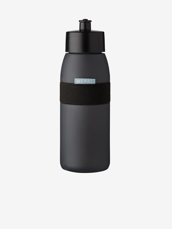 Mepal Čierna športová fľaša Mepal Ellipse 500 ml