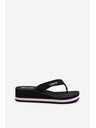 BIG STAR SHOES Dámske žabky na platforme Big Star Black Veľkosť: