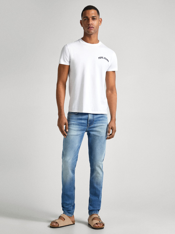 Pepe Jeans Modré pánske džínsy Pepe Jeans