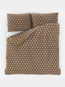 Kvalitex Saténové francúzske posteľné obliečky Luxury Collection 1+2, 220x200, 70x90cm Carero béžové Kvalitex