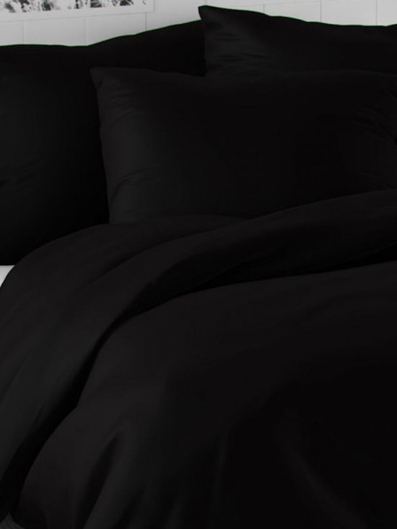 Kvalitex Saténová posteľná bielizeň LUXURY COLLECTION 140x200, 70x90cm čierna