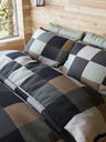 Kvalitex Francúzska viskózna posteľná bielizeň WOODY collection 240x220, 70x90cm DION