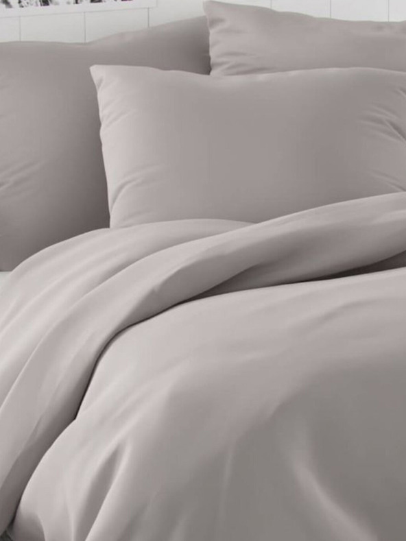 Kvalitex Saténové prestieradlo LUXURY COLLECTION 140x220, 70x90cm svetlosivá