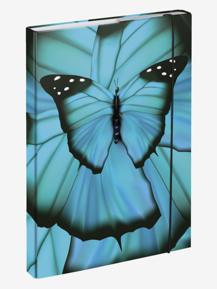 BAAGL  Modrý obal na školský zošit A4 Butterfly Baagl