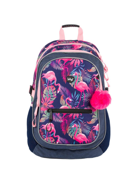 BAAGL  Modrý školský batoh core flamingo Baagl