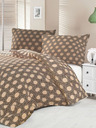 Kvalitex Saténové francúzske posteľné obliečky Luxury Collection 1+2, 200x200, 70x90cm Carero béžové Kvalitex