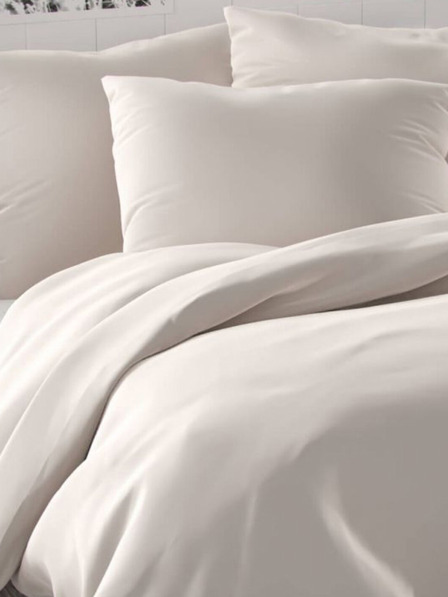 Kvalitex Saténové predĺžené posteľné obliečky LUXURY COLLECTION 140x220, 70x90cm biele