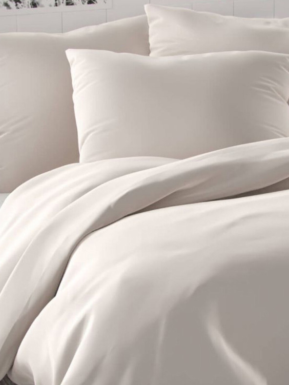 Kvalitex Saténové predĺžené posteľné obliečky LUXURY COLLECTION 140x220, 70x90cm biele