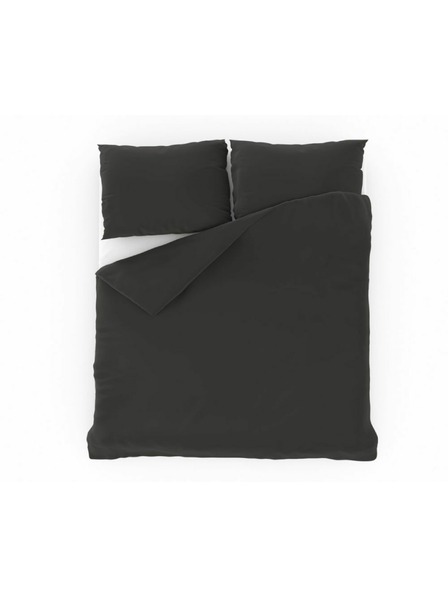Kvalitex Jednofarebné bavlnené posteľné obliečky 140x200, 70x90cm tmavosivé Kvalitex