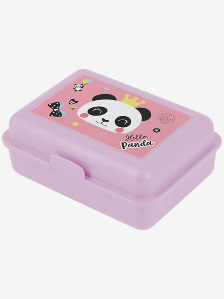 BAAGL  Fialový box na desiatu Panda Baagl