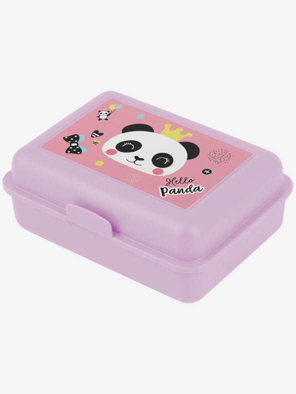BAAGL  Fialový box na desiatu Panda Baagl