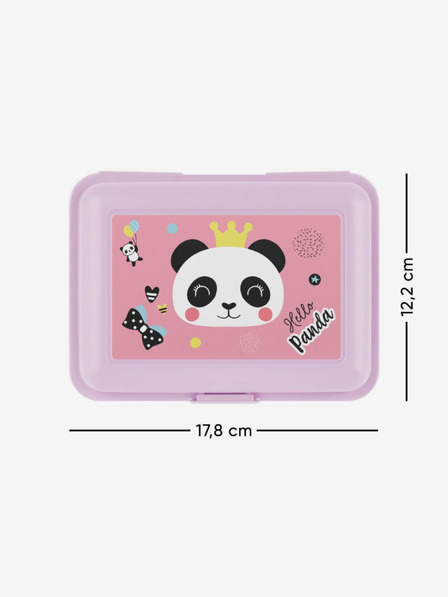 BAAGL  Fialový box na desiatu Panda Baagl