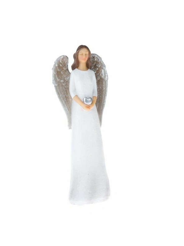Casa de Engel Polyresinový anjel so srdcom, 1/24