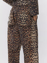 Sofie Schnoor Béžovo-hnedé dámske nohavice s leopardím vzorom Sofie Schnoor