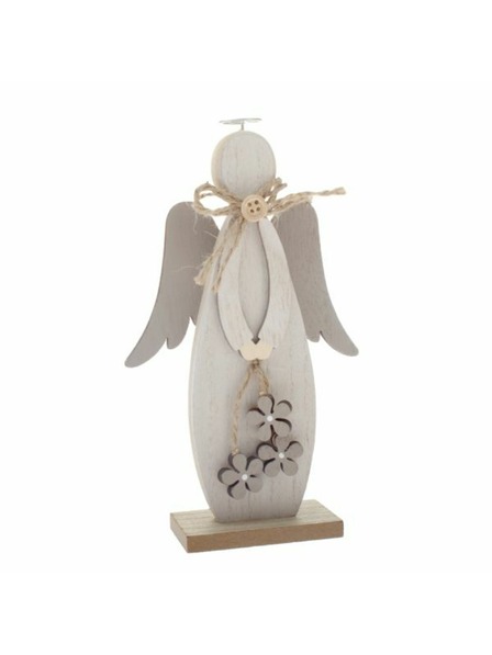Casa de Engel Drevený anjel 15cm - biela, 12/144