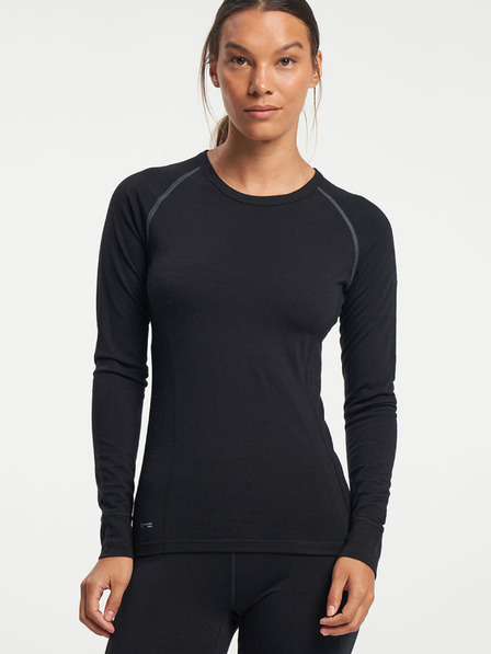 Tenson Dámske funkčné tričko s dlhým rukávom TENSON Himalaya Baselayer Merino Top W čierne